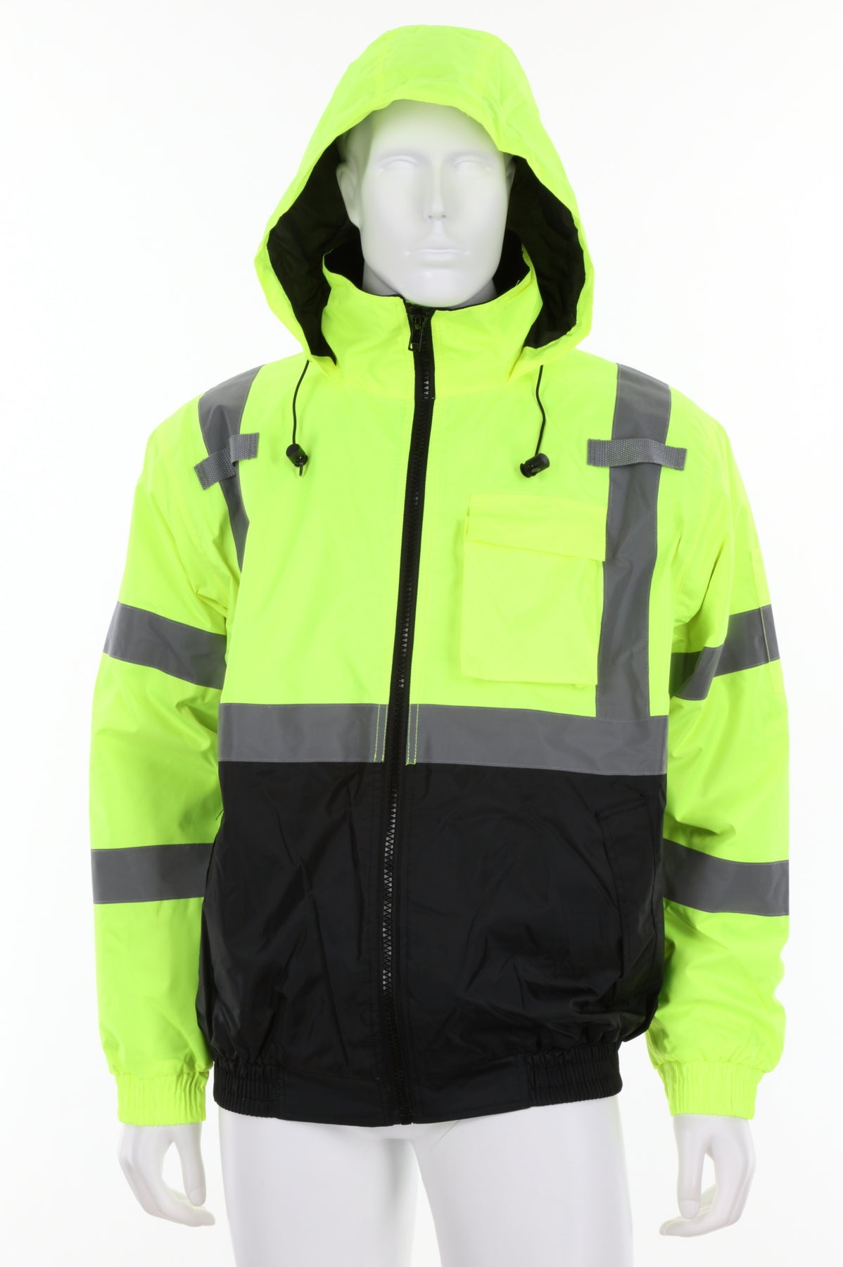 Lime green safety coats hotsell