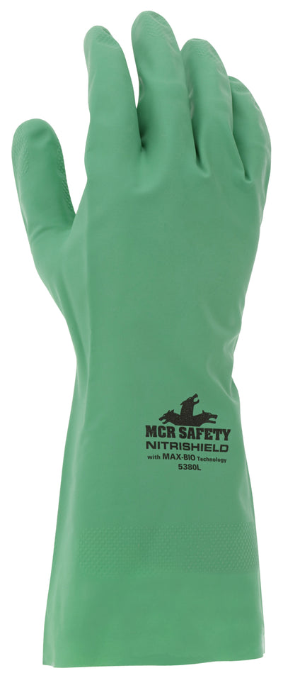 5380 - NitriShield™ Unlined Green Nitrile Gloves