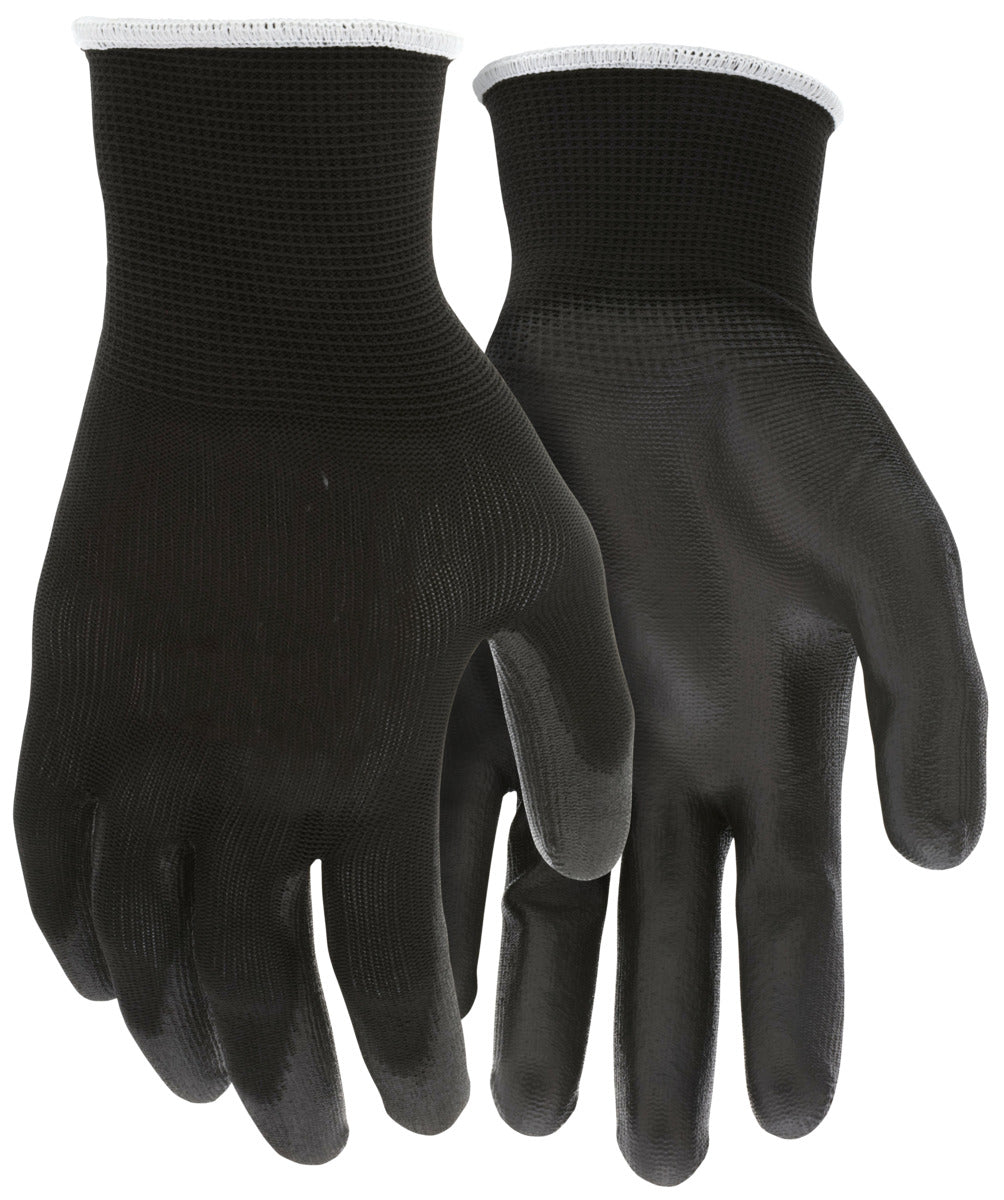 Coated Black Builders Gloves B96699 Black Polyurethane (PU) Coated