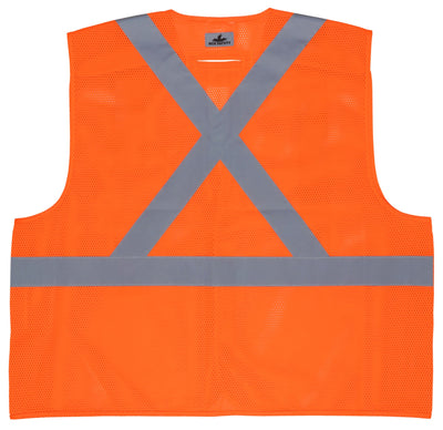 RXCL2MO - Hi Vis Reflective Orange Safety Vest