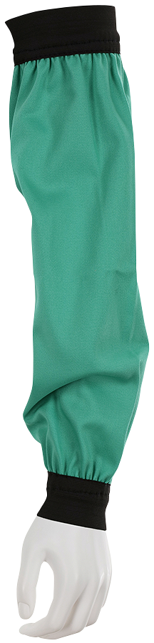 39418 - Green Satin Cotton Sleeve