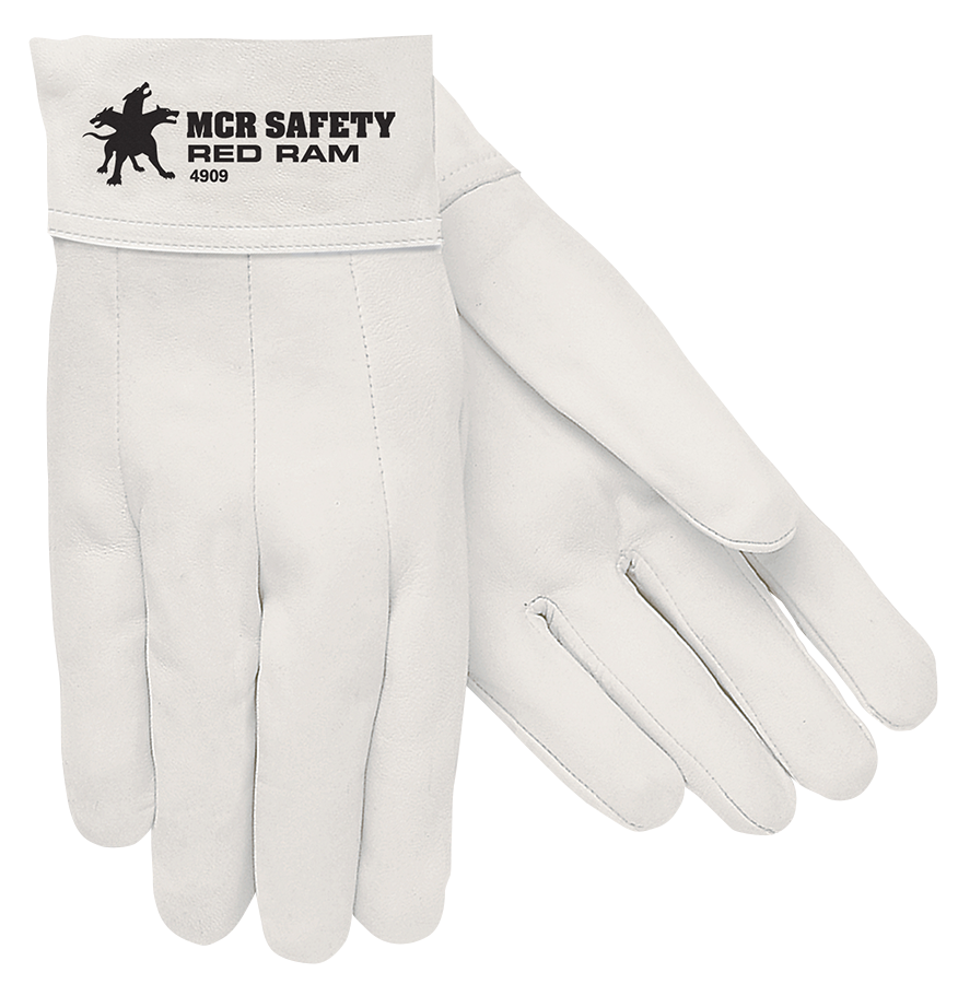 4900 - MCR Safety Red Ram Grain Goatskin Welding Gloves