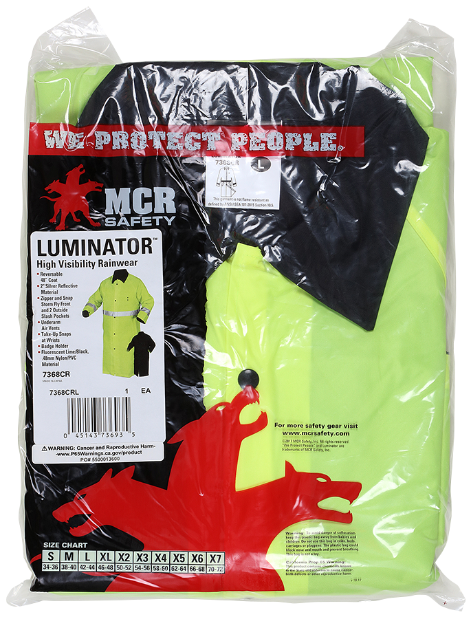 7368CR - Hi-Vis Reversible Waterproof Raincoat – MCR Safety's Buy