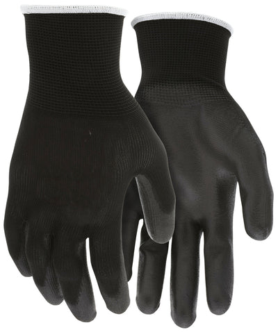 B96699 - Black Polyurethane (PU) Coated Work Gloves