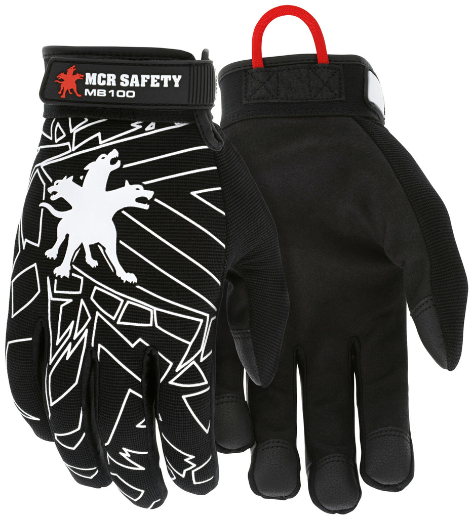 MCR Safety Mechanics Gloves M White/Black/Brown PD2903M