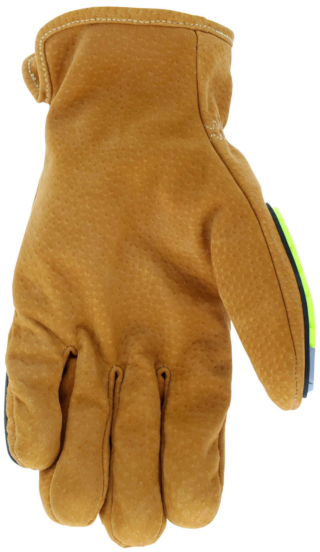Cowhide Leather Work Gloves with Impact Protection, Large