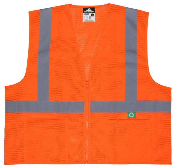 RVCL2MOZ - Hi Vis Reflective Orange Safety Vest – MCR Safety's Buy
