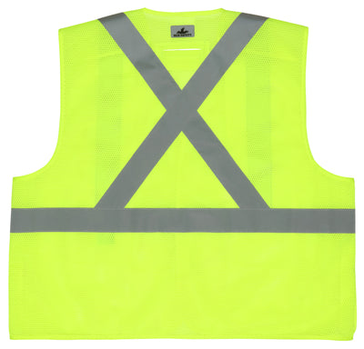 XCL2ML - Hi Vis Lime Reflective Safety Vest