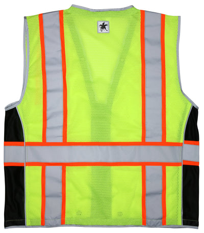 SURVCL2L - Hi Vis Reflective Lime Safety Vest