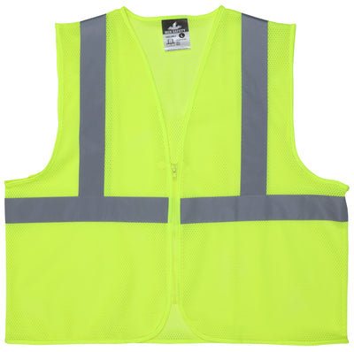 V2CL2MLZ - Hi Vis Reflective Lime Safety Vest